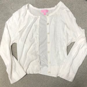 Lilly Pulitzer white cardigan